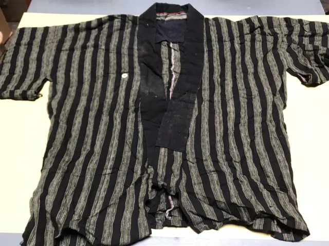Japanese Vintage Kimono Yukata-Boro, Textiles & Patch Work-44” Chest & 24” Long