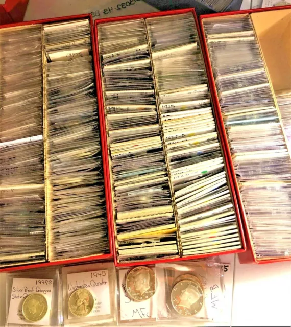 Grab Bag Under $10, Proof Coins Cents Nickels Dimes, Bu Wheat Cents Bonus Silver