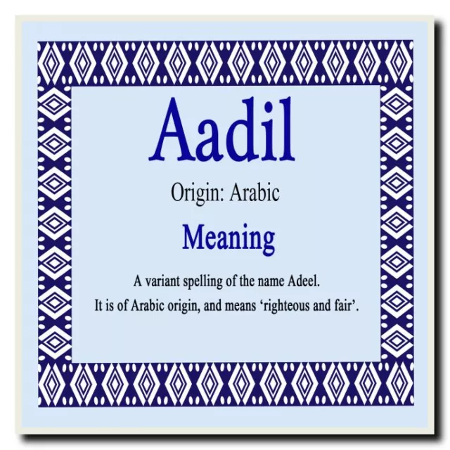 Aadil nome personalizzato significato montagne russe