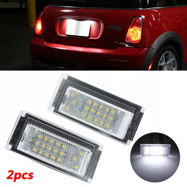 LED éclairage de Plaque D'immatriculation Lampe Feu pour Mini Cooper R50 R52 R53