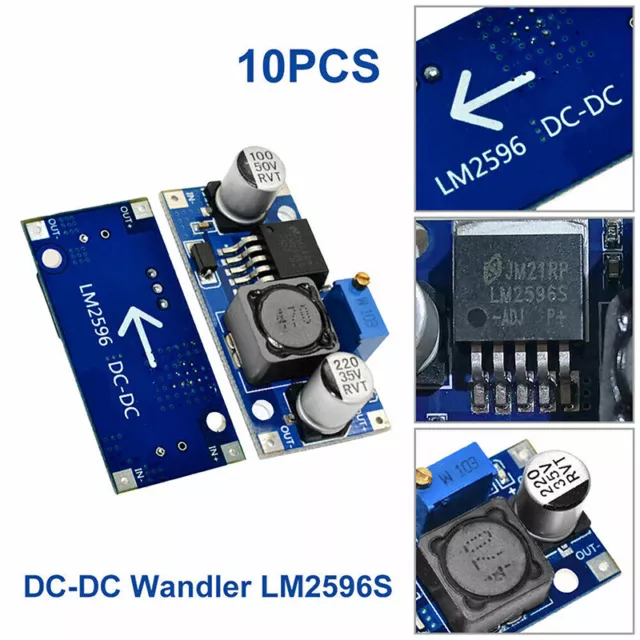 2/4/6/8/10 LM2596S DC-DC Buck Converter Step Down Adjustable Power Supply Module