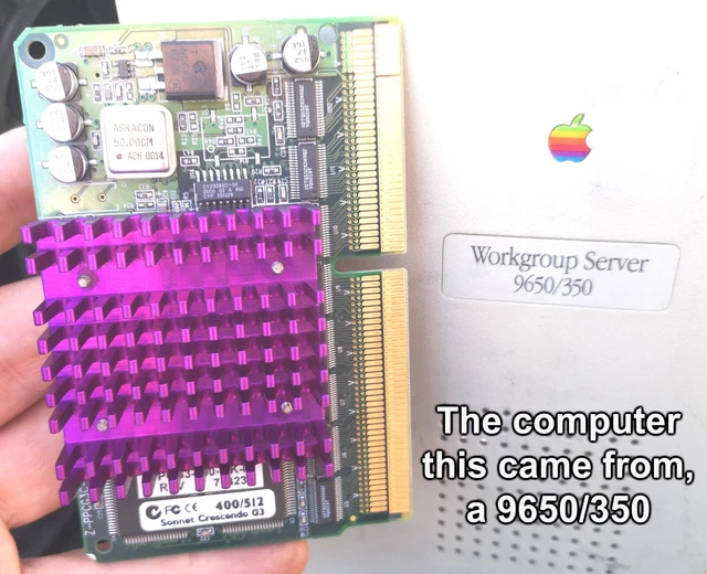 CPU Sonnet CRESCENDO G3 L2 300Mhz Sonnet Technologies Crescendo G3/L2 250/512k Specs: EveryMac.com