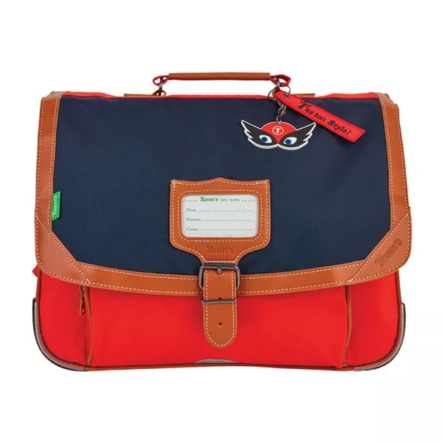 Tann's - Cartable 38 cm "Arthur" marine/rouge - 8209