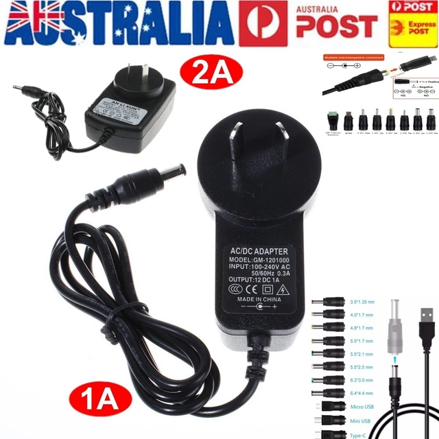 AC DC 12V 1A/2A LED Power Supply Adapter Safety Charger For Strip CCTV Camera