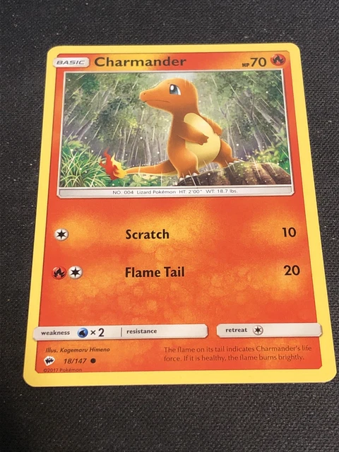 Charmander  18/147  S&M: Burning Shadows Common Pokemon