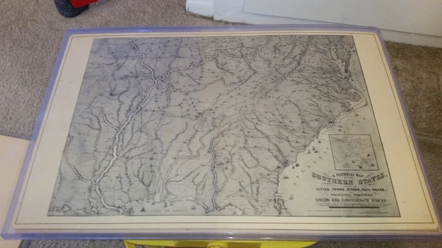 A PICTORIAL MAP of the Southern - A Pictorial Map Of The Southern United States.webp