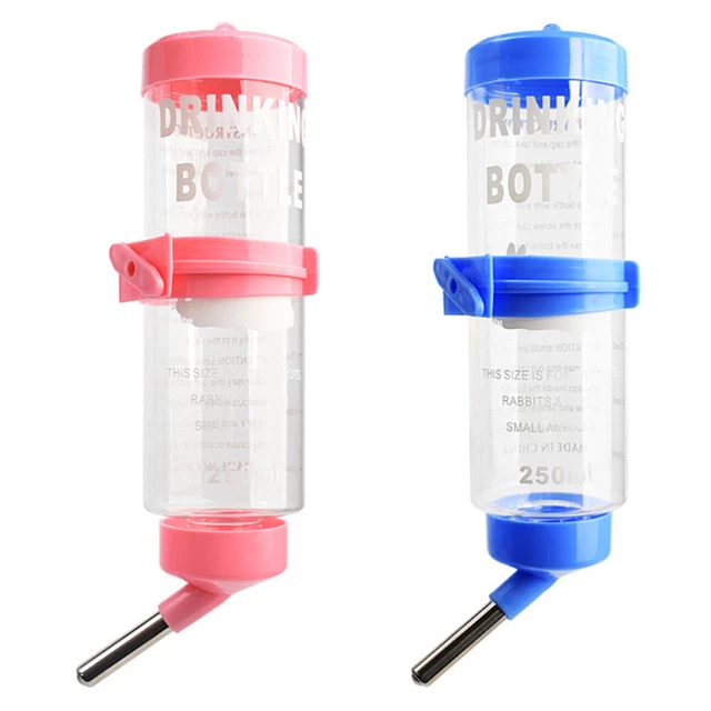2 botellas de agua para conejos colgar botellas de agua pequeñas para mascotas