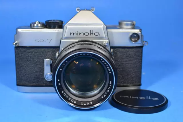 Nice Vintage Minolta SR-7 w/58mm f/1.4 Auto Rokkor -PF Lens - READ