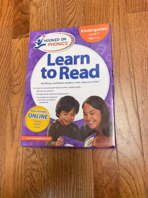 Hooked On Phonics Learn To Read Levels 1 Kindergarten Ages 4-6 Complete