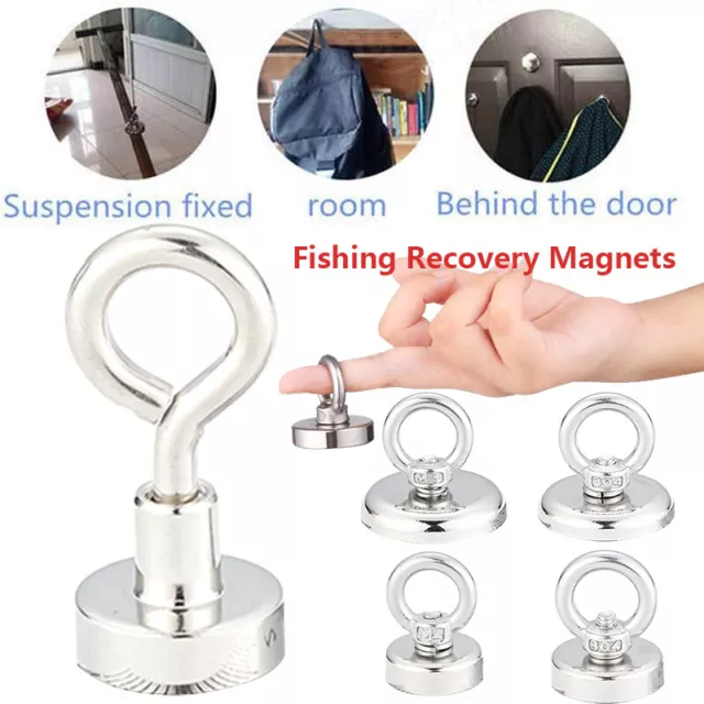 Neodymium Fishing Magnets Super Strong Pull Magnet Force 5kg up to 60kg