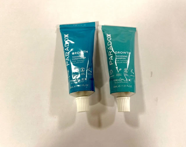 Paradox Growth Thickening Shampoo 30ml & Growth Thickening Conditioner 30ml