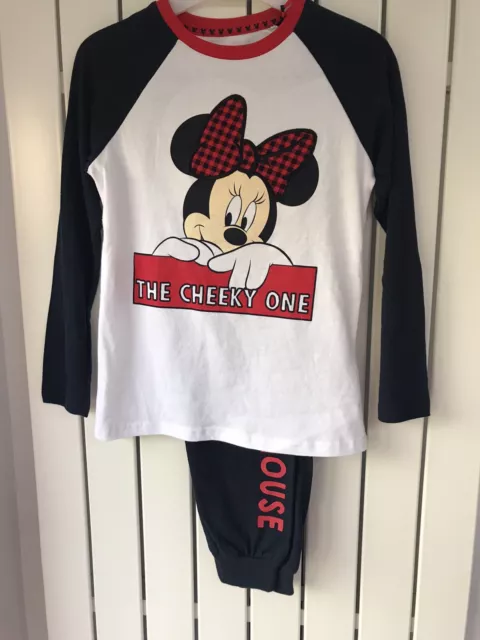 BNWT Minnie Mouse Pyjama Set Disney Primark Ages 2-8 Years ‘the Cheeky One’