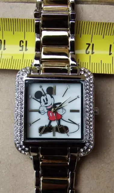 Ladies/Youths Disney Accutime Mickey Mouse Watch. Nos. Boxed. Gwo. 2 Tone Strap.