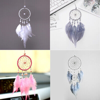 Fairy Dream Catcher LARGE Hanging Crystal Moon Face Lady Suncatcher Glass 01513 