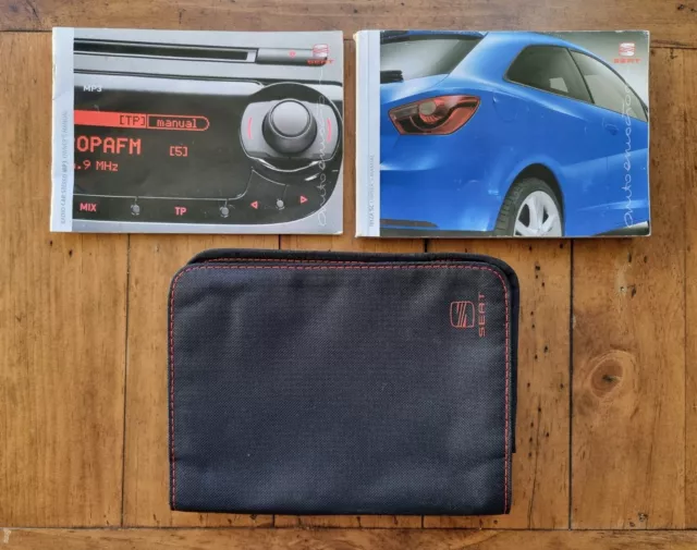 SEAT IBIZA SC (2008 - 2012) Owners Manual / Handbook + Audio Guide + Wallet #3