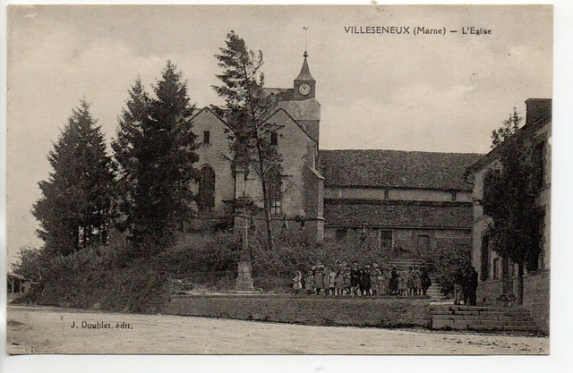 VILLESENEUX - Marne - CPA 51 - l' église