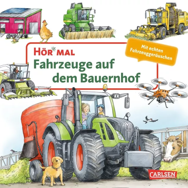 Hör mal Soundbuch Fahrzeuge auf dem Bauernhof Bilderbuch Sound ab 2 Jahren BONUS