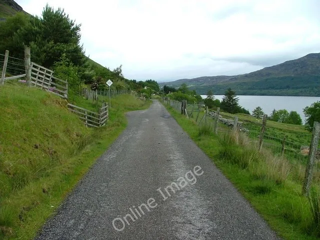 Photo 6x4 Minor road at Ardendrean Ardindrean Above Loch Broom. c2011