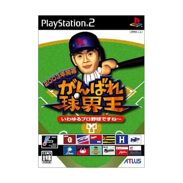 PlayStation2 -- 2003 GANBARE BASEBALL KING - PS2 Free Ship w/Tracking# New Japan