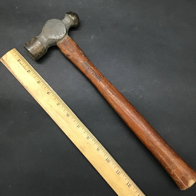 VINTAGE CRAFTSMAN 16 oz Ball Peen Hammer Original Handle 32.00 PicClick