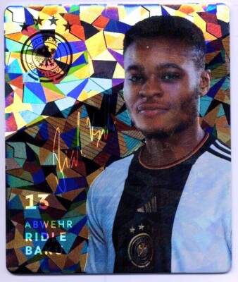REWE OFFIZIELLE DFB-SAMMELKARTE Fußball 2022 Glitzer Karte Nr. 13 RIDLE