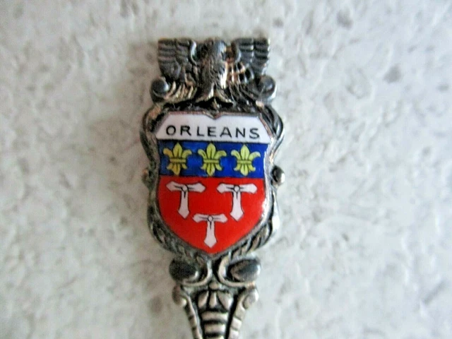 Cuillère de collection, blason Carcassonne (avec écrin). - Vaisselle et