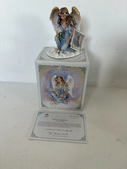 クリスティンハワース【The Angel of peace】 ANGEL WHISPERS BY Christine Haworth Angel Of Peace Figurine