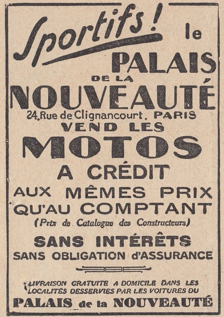 Facture Ancienne Palais De La Nouveauté Paris 1918 - Document Historique