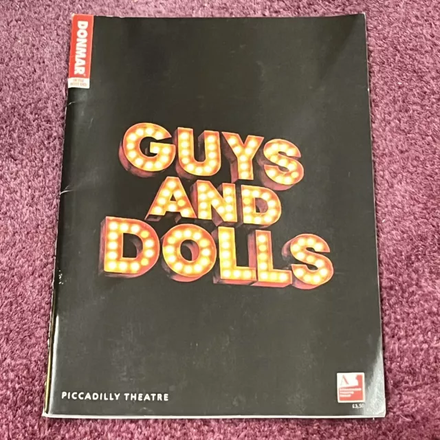 Guys And Dolls Piccadilly Theatre Programme 2005 Ewan McGregor