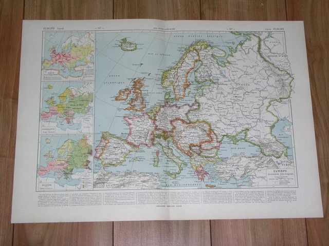 1925 VINTAGE HISTORICAL Map Of - 1925 Vintage Historical Map Of Europe In 1912.webp