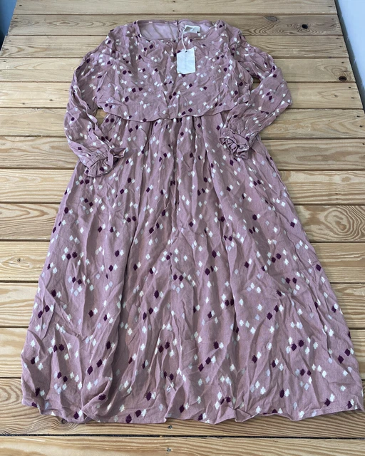 Orange creek NWT $54.99 women’s Mock dress with flowy top size S pink BM