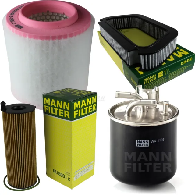 MANN-FILTER Inspección Set Conjunto de Filtros Apto para Audi De A8 4.2Tdi