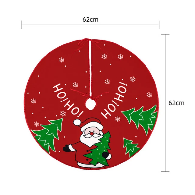 Gonna albero stampata creativa Natale squisita xams decorazione fondo albero allegro Z4