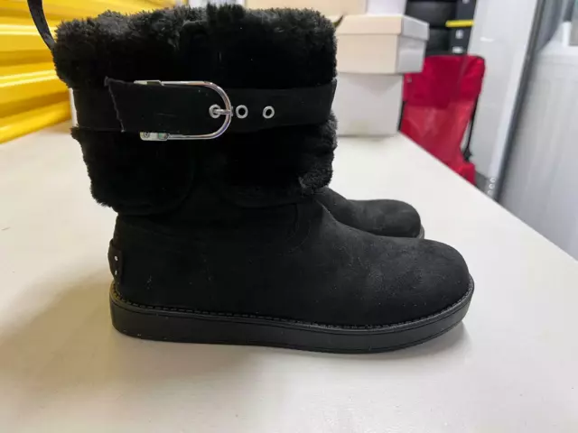 G by Guess Womens Aussie Closed Toe Ankle Cold Weather Boots, Black, Size 5.5