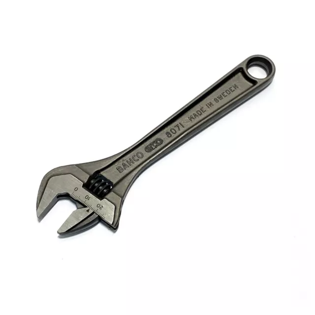 Bahco Ergo 8071 Clé Réglable 20.3cm 200mm. Noir Phosphate Finir