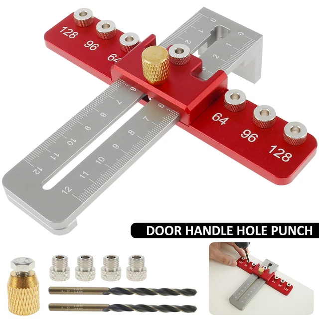 HARDWARE JIG Handle Punch Mounting Template Drill Tool