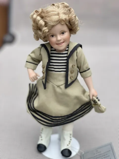 Shirley Temple Porcelain Doll 10 In Danbury Mint Wee Willie Winkie Doll 2