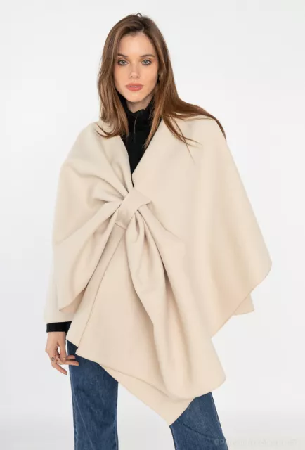 Damen Poncho Winter Cape Poncho Schal  Geschenk für Geburtstag und Weihnachten