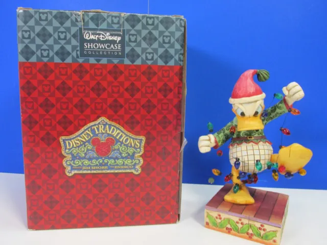 disney DONALD DUCK FIGURE santa's high stung helper XMAS traditions showcase