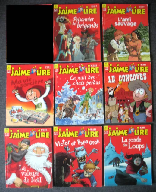 "J'AIME LIRE" Lot de 8 livres Éditions BAYARD Presse 7 à 10 ans - années 2003/04