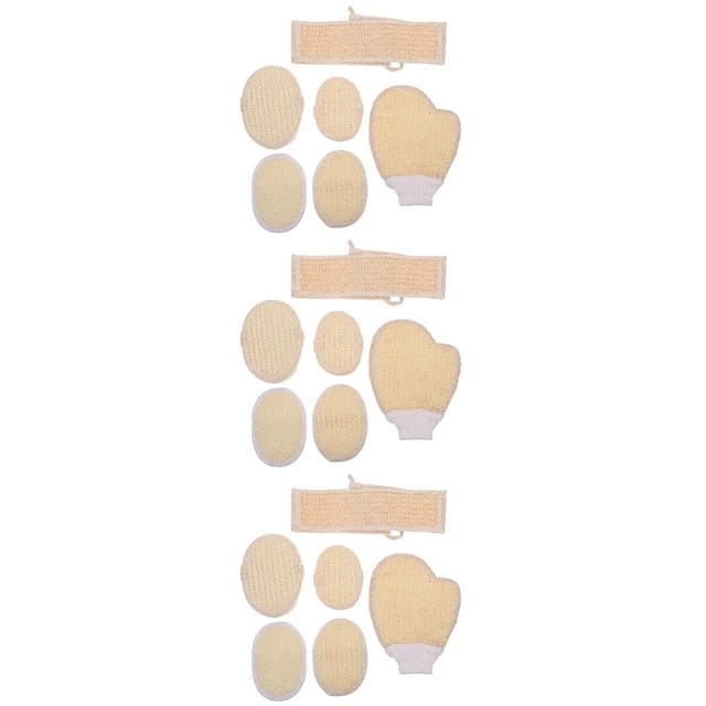 3 juegos de esponja depuradora corporal posterior sisal hombre de baño depurador posterior
