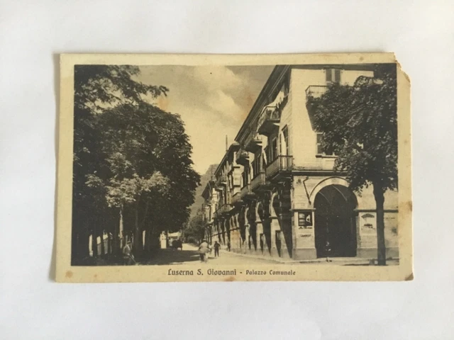 Italia - Cartolina Luserna San Giovanni (Torino) Palazzo Comunale
