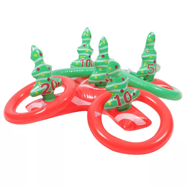 Christmas Tree Ring Toss Game with 4 Rings - Outdoor Party Toy