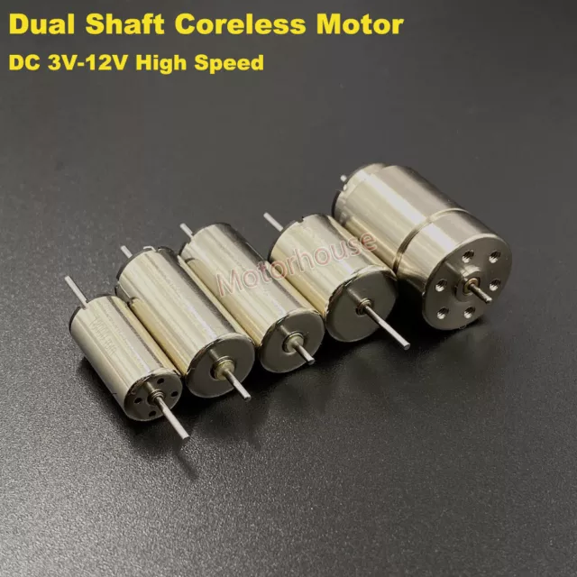 Micro Mini Coreless Motor Dual Shaft DC6V-12V High Speed HO Slot Car Rail Train