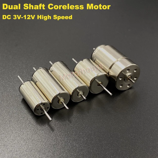 MOTORE INGRANAGGI ELETTRICO Doppio Albero Forte Riduzione Mini DC 3V-6V Ultima Qualità EUR 8,03