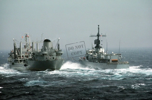 US Navy USN guided missile frigate USS TALBOT (FFG-4) 12X18 Photograph