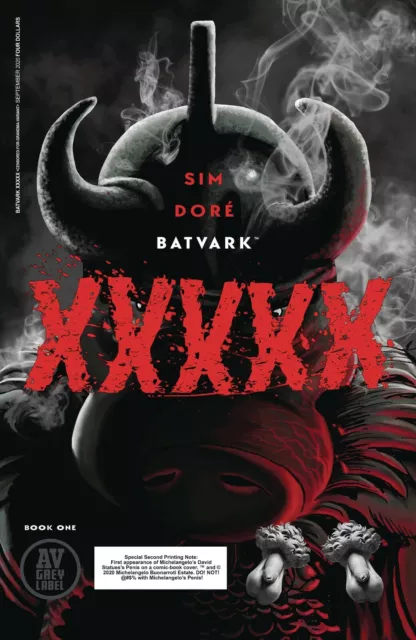 Batvark Penis 1 Second XXXX Variant Dave Sim Cerebus Batman Damned Homage NM