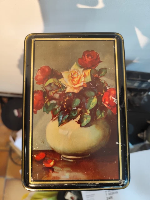 Bidron Ancien En étain Pour Cannelle - Début 1900 - Lithographie Décorée - Objet De Cuisine Vintage