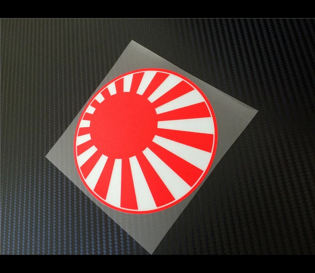 Rising Sun Japanese Flag Vinyl Decal Sticker Drift Racing Low JDM 5