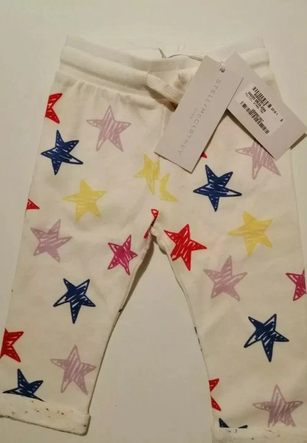 Pantaloni in cotone Stella McCartney Bambino Spessi Multi Stelle Unisex Età 12 Mesi Nuovi con etichette